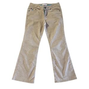 Aeropostale Women's Tan Corduroy Flare Jeans Size 7/8 Short